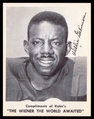 Willie Galimore 1963 Kahns #21