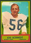 Joe Schmidt 1963 Topps football card