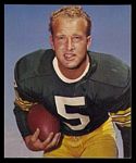 Paul Hornung 1964 Kahns football card