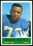 Roger Brown 1964 Philadelphia football card