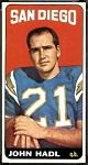 John Hadl 1965 Topps football card