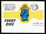 1966 Topps Funny Rings Mr. Blech