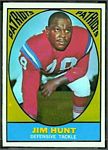 Jim Hunt 1967 Topps football card