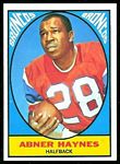 Abner Haynes 1967 Topps football card