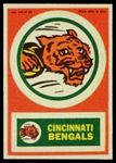 1968 Topps Test Team Patches Cincinnati Bengals