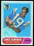 Lance Alworth 1968 Topps football card