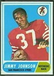 Jim Johnson 1968 Topps football card