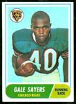Gale Sayers 1968 Topps football card