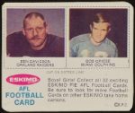 1969 Eskimo Pie Ben Davidson, Bob Griese