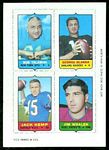 1969 Topps 4-in-1 Clendon Thomas, Don McCall, Lonnie Warwick, Earl Morrall