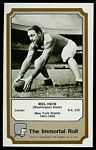 Mel Hein 1974 Fleer Immortal Roll football card