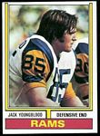 Jack Youngblood 1974 Topps football card
