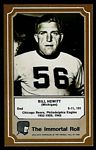 Bill Hewitt 1975 Fleer Immortal Roll football card