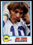 Jim Zorn 1978 Holsum Bread football card