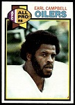 Earl Campbell 1979 Topps football card