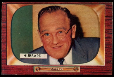 1955 Bowman Cal Hubbard baseball card