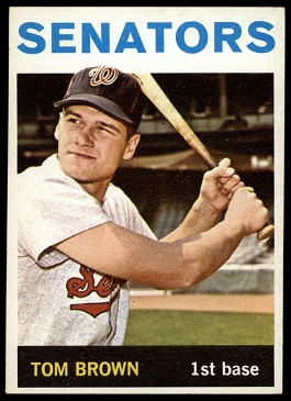 1964 Topps Tom Brown baseball card
