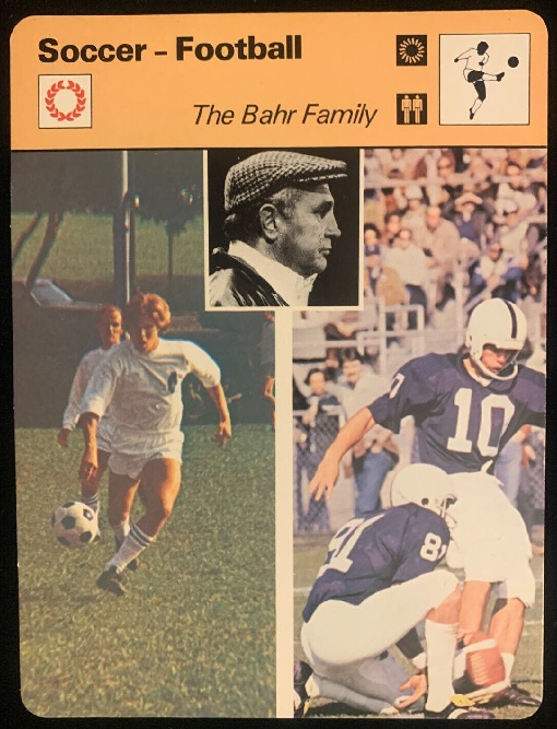 Bahr Family 1979 Sportscaster card