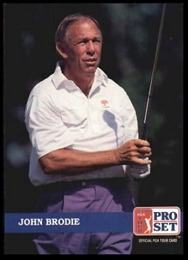John Brodie 1992 Pro Set golf card