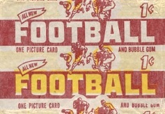 1952 Bowman Small football card wrapper