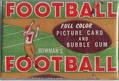 1954 Bowman football card wrapper