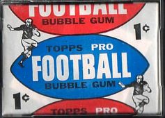 1957 Topps 1 cent football card wrapper
