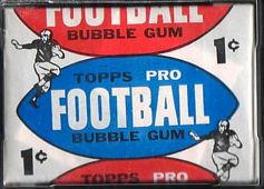 1957 Topps 1 cent football card wrapper