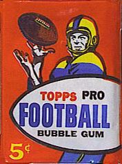 1957 Topps 5 cent football card wrapper