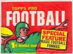 1960 Topps 1 cent football card wrapper