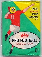 1961 Fleer 2nd series football card wrapper