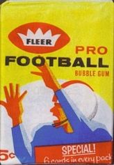 1962 Fleer football card wrapper