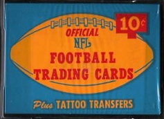 1964 Philadelphia 10 cent football card wrapper