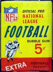 1964 Philadelphia football card wrapper