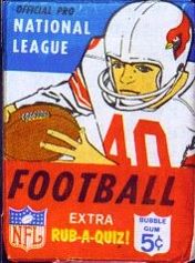 1967 Philadelphia football card wrapper