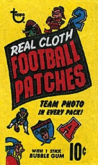 1968 Topps Test Team Patches football card wrapper