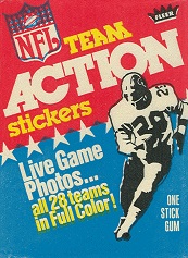 1976 Fleer Team Action football card wrapper